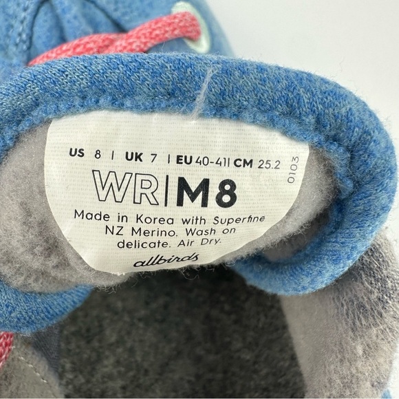 Allbirds Wool Runners Mens 8‎ Light Blue Special Edition Lace Up Shoes main image 8